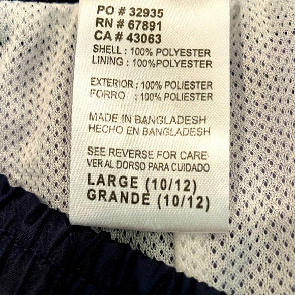 NEW YORK YANKEES SWIM TRUNKS/SHORTS MLB GENUINE MERCHANDISE SIZE L (10-12). EUC. - Picture 5 of 5